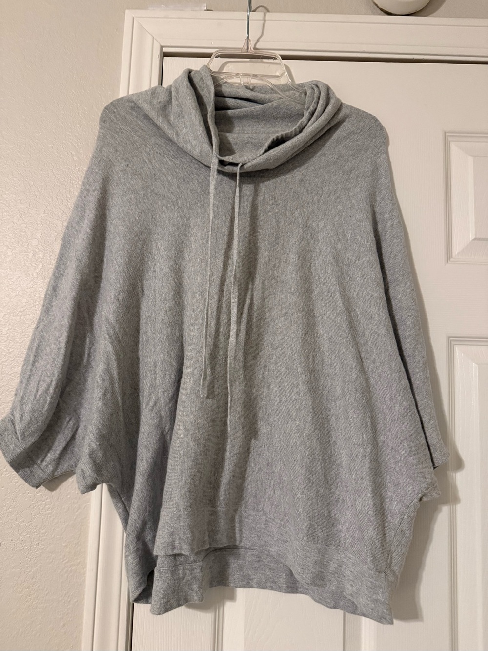 Pure Jill Relaxed Gray Cowl Neck Sweater - Cashmere